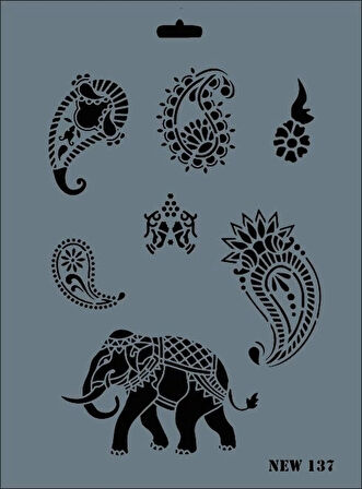 Supertrend Stencil Boyama Şablonu 25x35 cm. NEW-137