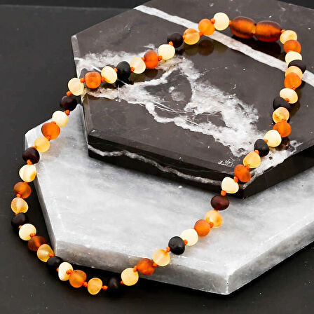 Supertrend Bebek Damla Kehribar Diş Kolye