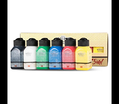 Supertrend Akrilik Boya Seti 6 Renk x 75ml. Canlı Renkler