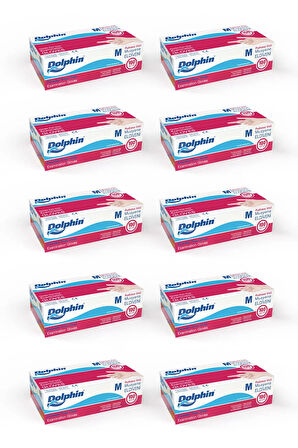 Supertrend Beyaz Vinil Eldiveni Pudrasız M 100 Adet x 10 Paket