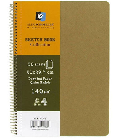 Supertrend Sketchbook Sert Supertrendt Kapak Spiralli Eskiz Çizim Defteri 140 gr. A4 50 yp.