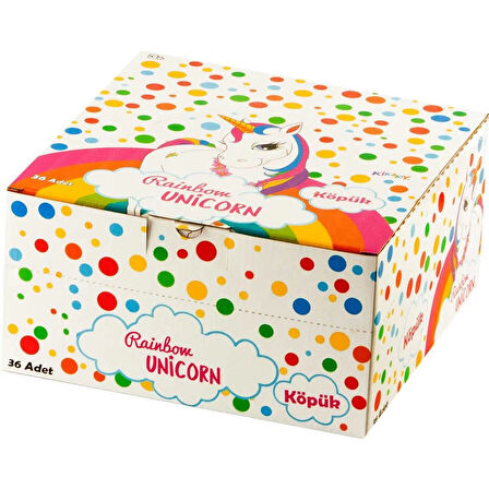 Rainbow Unicorn Köpük Balon