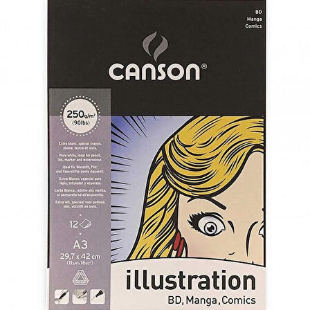 Supertrend Illustration Manga Marker Çizim Defteri A3 250 gr. 12 Sayfa