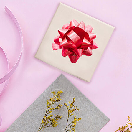 No:2 Kırmızı Hediye Paketi Süsü