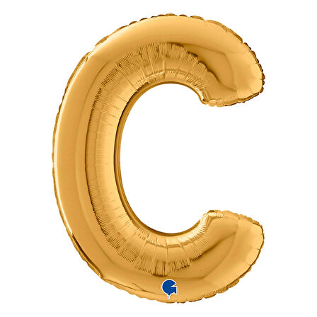 C Harf Supertrend Altın Folyo Balon 26"