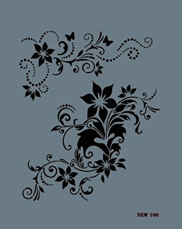 Supertrend Stencil Boyama Şablonu 25x35 cm. NEW-100