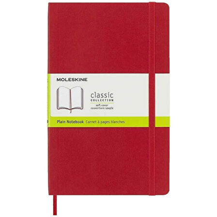 Supertrend Yumuşak Kapak Çizgisiz Defter L Boy 13x21 cm. 192 Sayfa Scarlet Kırmızı