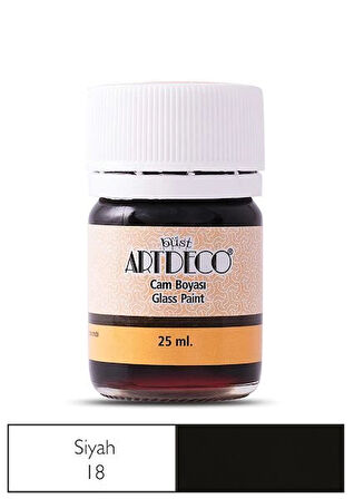 Supertrend Cam Vitray Boyası 25 ml. 18 SİYAH