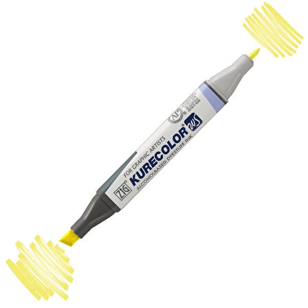 Supertrend Kurecolor Twin S Grafik Çizim Marker Kalemi 102 Lemon Yellow