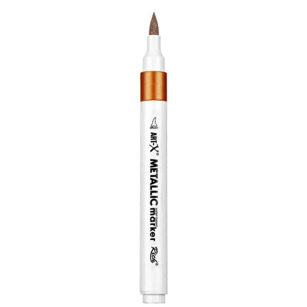 Supertrend Supertrend Acrylic Metallic Marker Su Bazlı Yaldızlı Boyama Markörü Metalik Bakır