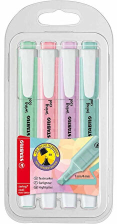 Supertrend Swing Cool Pastel İşaretleme Kalemi Seti 4 Renk