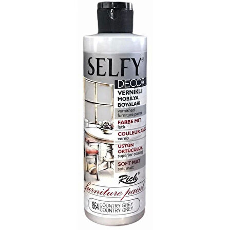 Supertrend Selfy Decor Vernikli Boya 240 cc 864 COUNTRY GREY