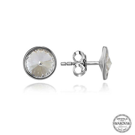 Supertrend Swa Crystal Taşlı Gümüş Çivili Kadın Küpe