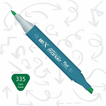 Supertrend Supertrend Sketch Marker Duo Çift Uçlu Marker Kalem 335 Dark Green