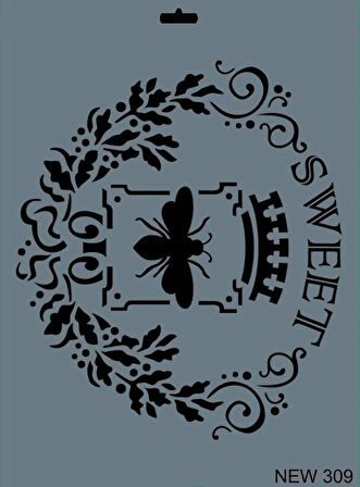 Supertrend Stencil Boyama Şablonu 25x35 cm. NEW-309