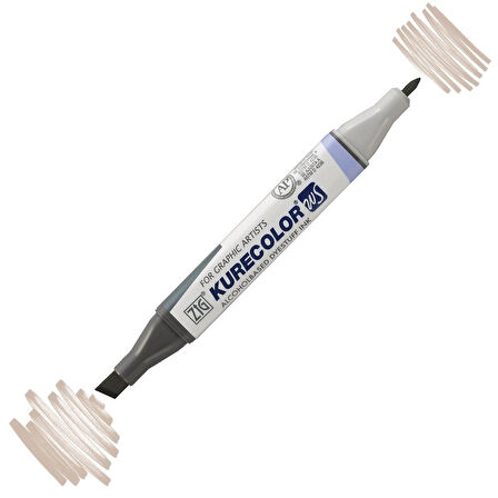 Supertrend Kurecolor Twin S Grafik Çizim Marker Kalemi W.05 Warm Gray 5