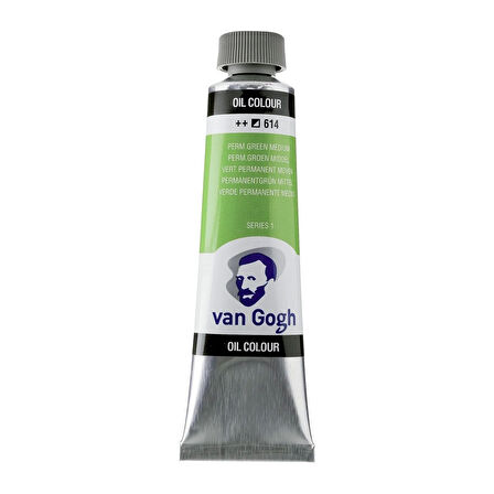 Supertrend Van Gogh Yağlı Boya 40 ml. 614 Permanent Green Medium