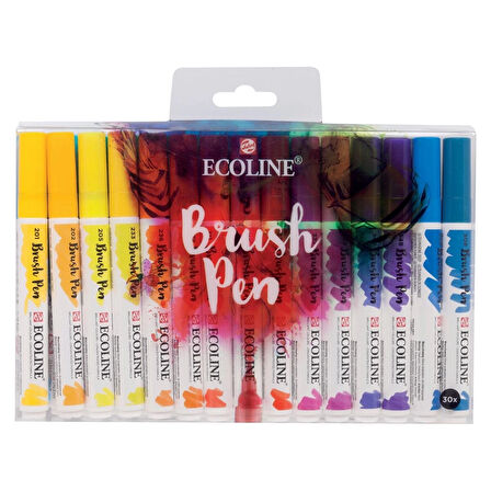 Supertrend Ecoline Brush Pen Fırça Uçlu Kalem Seti 30 Renk