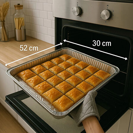 Alüminyum Baklava Tepsi 10lu