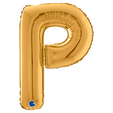 P Harf Supertrend Altın Folyo Balon 26"