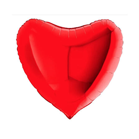 Kırmızı Kalp Folyo Balon 24"
