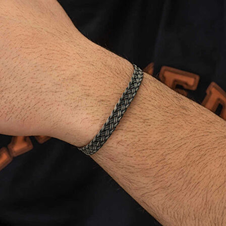 Supertrend Gümüş Kazaziye Örgü Bileklik