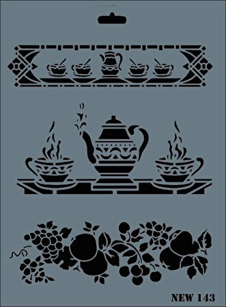 Supertrend Stencil Boyama Şablonu 25x35 cm. NEW-143