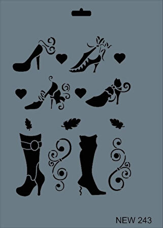 Supertrend Stencil Boyama Şablonu 25x35 cm. NEW-243