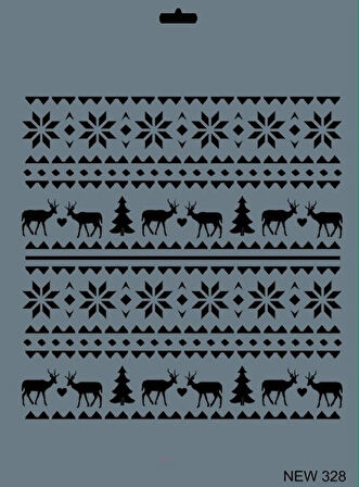 Supertrend Stencil Boyama Şablonu 25x35 cm. NEW-328