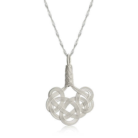 Supertrend Gümüş Kazaziye Örgü Kadın Kolye