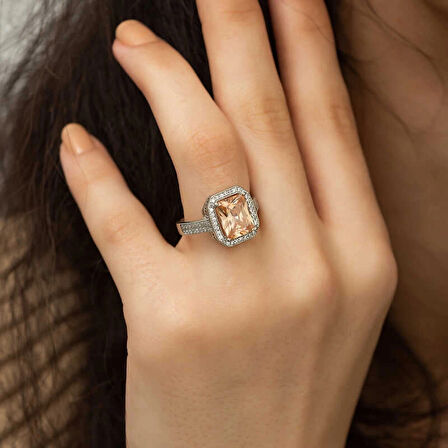 Supertrend Gümüş Baget Kare Kadın Yüzük