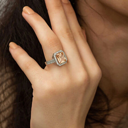 Supertrend Gümüş Baget Kare Kadın Yüzük