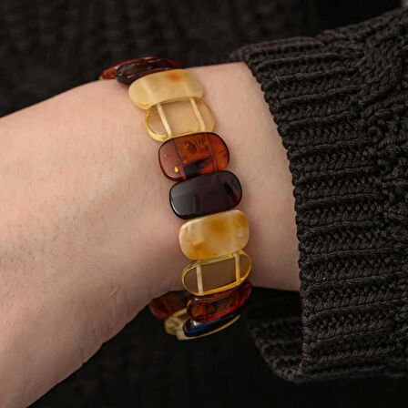 Supertrend Yetişkin Damla Kehribar Bileklik