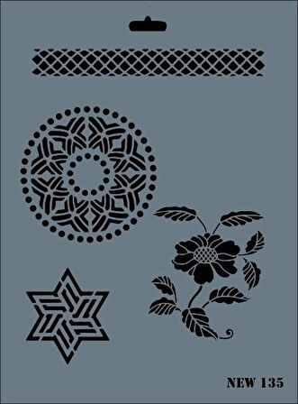 Supertrend Stencil Boyama Şablonu 25x35 cm. NEW-135