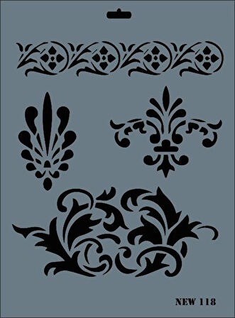 Supertrend Stencil Boyama Şablonu 25x35 cm. NEW-118