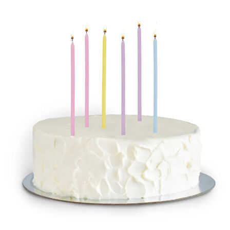 Makaron Karışık Doğum Günü Mumu