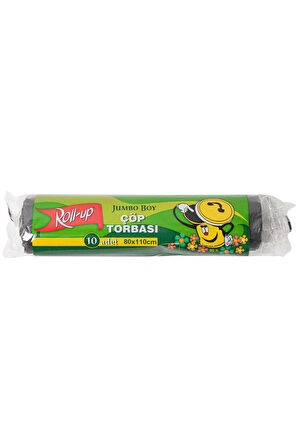 Supertrend Jumbo Boy Siyah Çöp Torbası 80x110cm 10 Adet