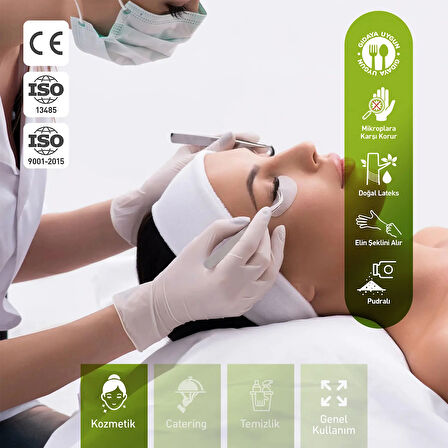 Supertrend Pudralı Lateks Muayene Eldiveni M Beden 100 Adet x 10 Paket - MDR