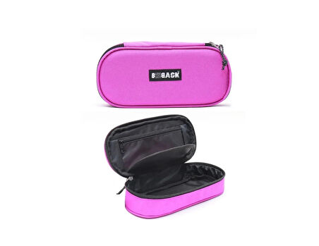 Bback Oval Kumaş Kalemlik / Kalem Kutusu FUŞYA