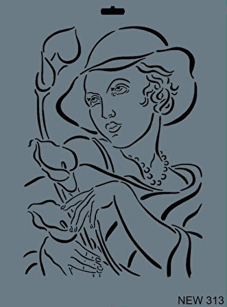 Supertrend Stencil Boyama Şablonu 25x35 cm. NEW-313