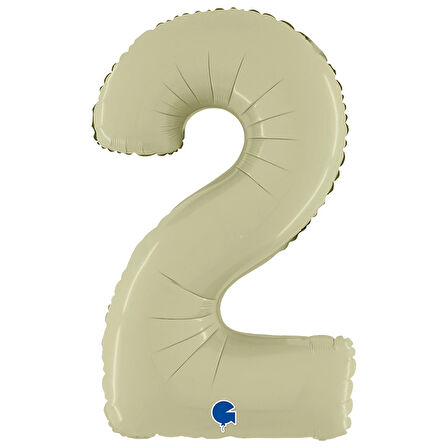 2 Rakam Supertrend Satin Olive Green Folyo Balon 26"