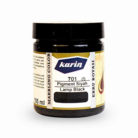 Supertrend Ebru Boyası 105 ml. 701 Pigment Siyah