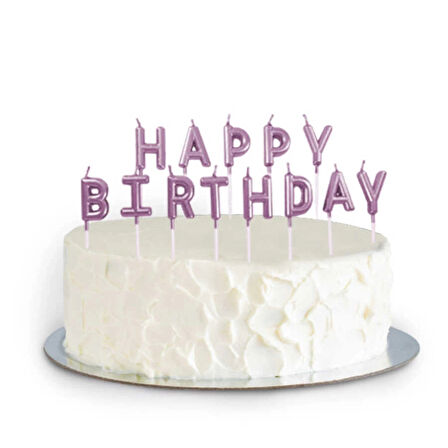 Metalik Bronz Happy Birthday Set Mum