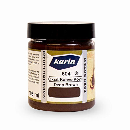 Supertrend Ebru Boyası 105 ml. 604 Oksit Koyu Kahve