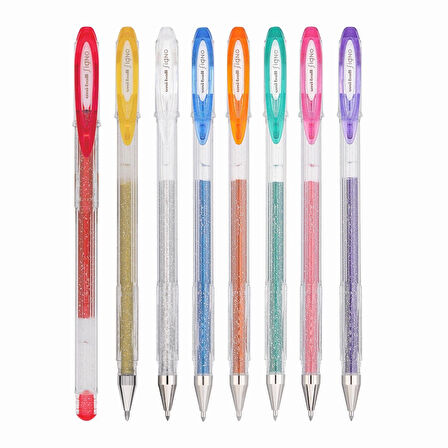 Supertrend-ball Signo Sparkling 1.0 Simli Jel Kalem Seti 8 Renk