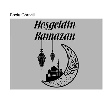 Hoşgeldin Ramazan Baskılı Pastel Balon 11"