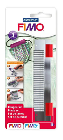 Supertrend Fimo Cutter Polimer Kil Kesme Bıçakları 3'lü Set (Sert, Esnek ve Tırtıklı)