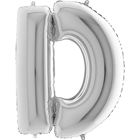 D Harf Supertrend Gümüş Folyo Balon 40"