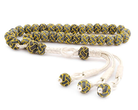 Supertrend Gümüş Sarı Siyah Kazaziye Tesbih