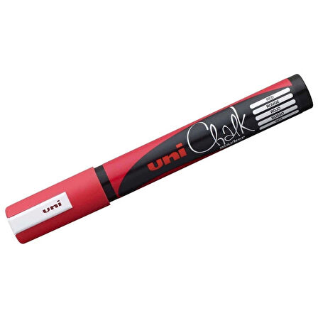 Supertrend Chalk 1.8-2.5 mm Yuvarlak Uç Su Bazlı Sıvı Tebeşir Kalemi Kırmızı